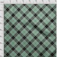 thumbnail image 3 of oneOone Viscose Jersey Fabric Tartan Check Print Sewing Fabric BTY 60 Inch Wide, 3 of 4