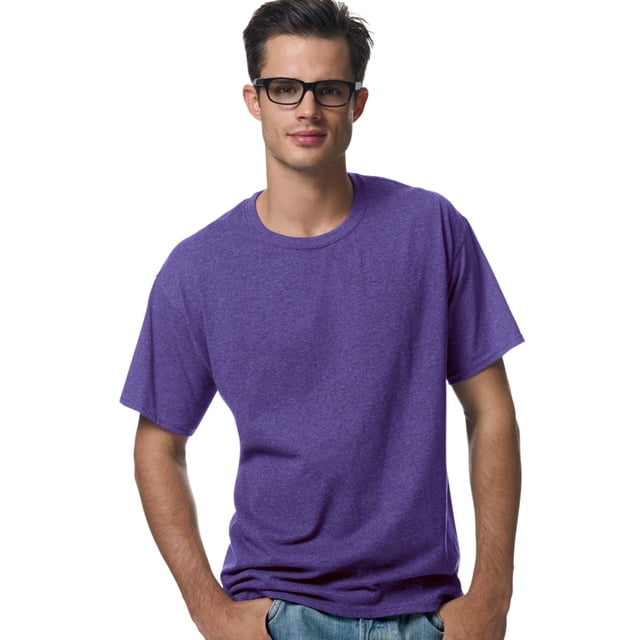 Hanes ComfortBlend EcoSmart T-Shirt à Col Ras du Cou pour Hommes, TG, Violet