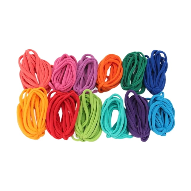 TOUMENY Elastic Potholder Loops Refills, Assorted Colors for DIY Weaving Crafts, Creative Educational Activity Gifts