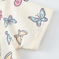 thumbnail image 5 of TZEWGL Short Sleeve Summer Cartoon Prints Beach Holiday Floral Print Shirt With Hat 2Pcs Set Clothes For Infnants size 18-24M, 5 of 5