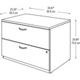 thumbnail image 4 of Series C 2 Drawer Lateral File Cabinet in Natural Cherry - Engineered Wood, 4 of 5