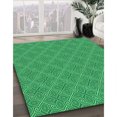 thumbnail image 3 of Ahgly Tapis Rectangulaire Lavable en Machine Intérieur Transitionnel Vert Néon, 7 Pieds x 10 Pieds, 3 of 7