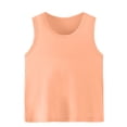 thumbnail image 1 of SROBPTY T-Shirts Garçons Filles, T-Shirt de Base pour Enfants Uni à Col Rond d'Été Décontracté Confortable et Respirant Orange 2 Ans, 1 of 5