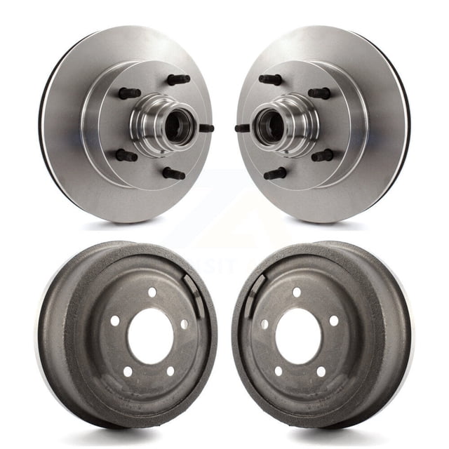 CMX Front Rear Disc Brake Rotors Drums Kit for Car Ford F-150 E-150 Econoline K8-102217