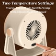 thumbnail image 3 of 2026 Portable Heater, Outdoor & Desktop Mini Radiator, Portable Heater for Camping, Fast Heaters with 90° Adjustable Angle Garage Office Home Indoor (Beige), 3 of 6