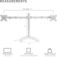 thumbnail image 3 of Support de Bureau Debout à Double Écran LED LCD pour Écrans jusqu'à Haute Résistance, Bras Entièrement Réglables avec VESA Max xmm, 3 of 9