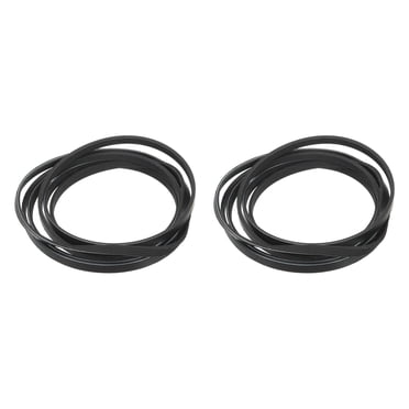 Unique Bargains Pièce de Rechange de Courroie de Tambour de Sécheuse en Caoutchouc Noir, Lot de 2