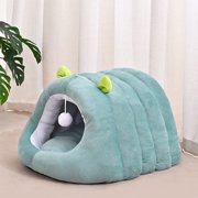 Amzcrzy Bedding, Bedspreads, Cats Bed Upgrated Warm Cats Dog Bed For Winter Snuggles Season Just Gots Fluffier Calming Plushs Antis Anxiety Cuddler Beds With Removable Cushioned clo th Pets bed