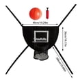 thumbnail image 3 of BotaniNest Trampoline Basketball Hoop Goal Kit Trampoline Basketball Attachment With Enclosure 1 Mini And 1 For Kids Adults Indoor Outdoor Play Game Easy To Install, 3 of 5
