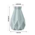 thumbnail image 3 of Drop Resistant Plastic Vase Hydroponic Flower Planter for Living Room Decor, Imitation Ceramic Home Decoration Centerpiece, 3 of 3