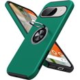 thumbnail image 1 of KOMI for Google Pixel 9 Pro XL Case, Slim Fit Case for Pixel 9 Pro XL with Metal Ring Holder Kickstand, Dual Layer Shockproof Protective Phone Case for Google 9 Pro XL 6.8", Green, 1 of 5