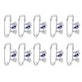 thumbnail image 2 of 10 Pcs Broche Résiste à la Négtivité Apporte Bonne Chance Belle Couleur Large Gamme Applications Costume Broche, 2 of 14
