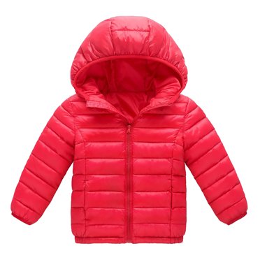 MeetoTime Hooded Puffer Jackets for Boys and Girls – Lightweight Warm Fall Winter Coat for Kids