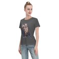 thumbnail image 4 of T-Shirt Basique à Manches Courtes pour Femmes Demon Slayer Blade Inosuke, 4 of 6