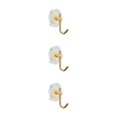 thumbnail image 1 of maskred Multi-purpose Acrylic Luxury Wall Hook Strong Bearing Capacity Suitable For All Settings gold 3Set, 1 of 6