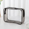 thumbnail image 4 of Sac Cosmétique Transparent en Pvc Sac de Rangement de Voyage, Sac de Rangement en Plastique 27x15x7cm, 4 of 4