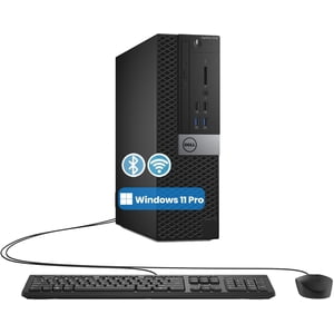 Dell OptiPlex SFF Bureau PC Intel Core i5 6500 3.20GHz 8GB RAM 128GB SSD Windows 11 Pro Souris à clavier, WiFi Bluetooth