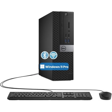 Dell OptiPlex SFF Desktop PC Intel Core i5 6500 3.20GHz, 8GB RAM 128GB SSD Windows 11 Pro Keyboard Mouse, WiFi Bluetooth