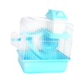 thumbnail image 2 of koolsoo Cage pour Hamster à 2 Niveaux Cage Portable pour Petits Animaux pour Hérissons Rats Cochons d'Inde Bleu, 2 of 9