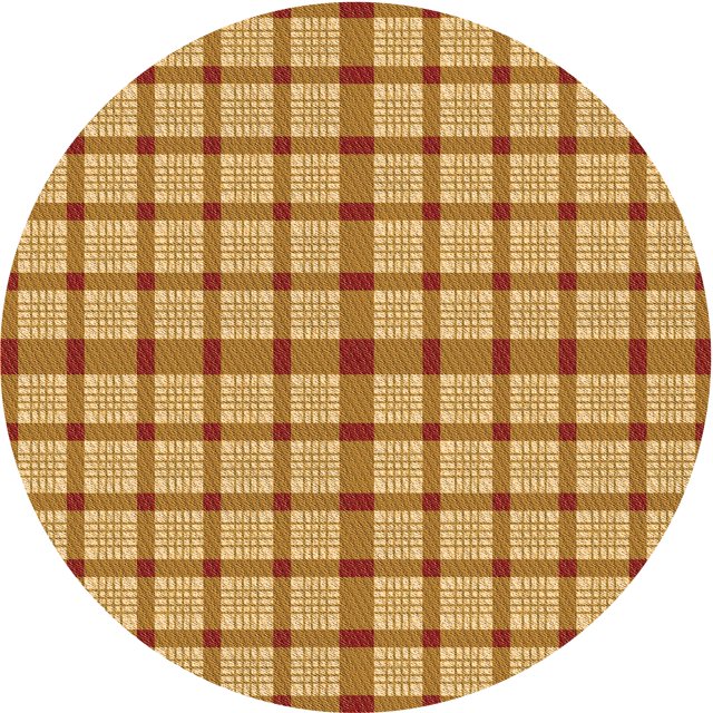Ahgly Company Tapis d'Intérieur Ronds Transitionnels Orange Lavables à la Machine, 7 Pieds Rond