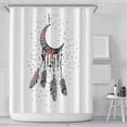 thumbnail image 1 of PANDACO Crescent Fabric Shower Curtain (72" x 72"), 1 of 4
