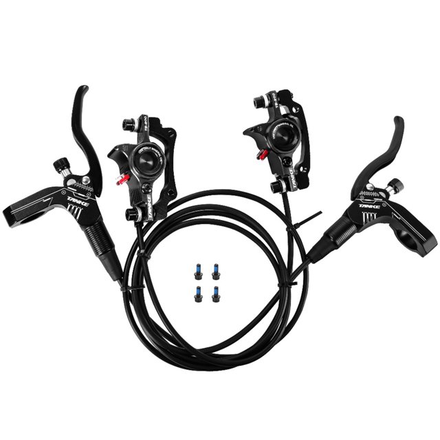 Bicycle Hydraulic Disc Brakes Front Rear Calipers Set for MTB Mountain Bike Left Right Brake Lever Kit with 160mm Disc Rotor