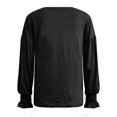 thumbnail image 3 of XZNGL Chemises à Manches Longues pour Femmes pour l'Automne Tuniques de Mode pour Femmes pour Porter avec des Leggings Col Rond Manches Lanterne Chemises à Manches Longues Chandails Décontractés d'Automne Blouse T-Shirts Tuniques pour Femmes à Manches Longues, 3 of 9