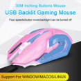 thumbnail image 2 of Silent Design Mouse Usb Wired Mouse 3200dpi Adjustable Gaming Mouse 6 Ergonomics Plug Play Laptop Mice Computer Accessories Wired Silent Mouse, 2 of 8