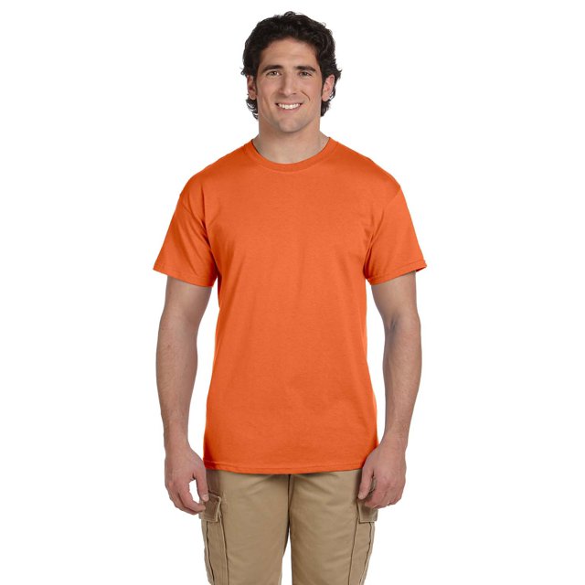 Jerzees Adult HiDENSI-T Short Sleeve Crew T-Shirt, M, Tennessee Orange