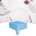 thumbnail image 3 of Disposable Tablecloth Home Hotel Restaurant Single disposable table cover disposable Use Decorative Solid Color Heat Insulation Table Cover, Sky Blue, 3 of 7