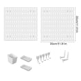 thumbnail image 3 of Meitianfacai Large Capacity No Drill Pegboard Wall Organizer, 30x30cm Kitchen Storage System with Drain Basket and Extra Shelves, Heavy Duty Wall Mounted Rack, 3 of 6