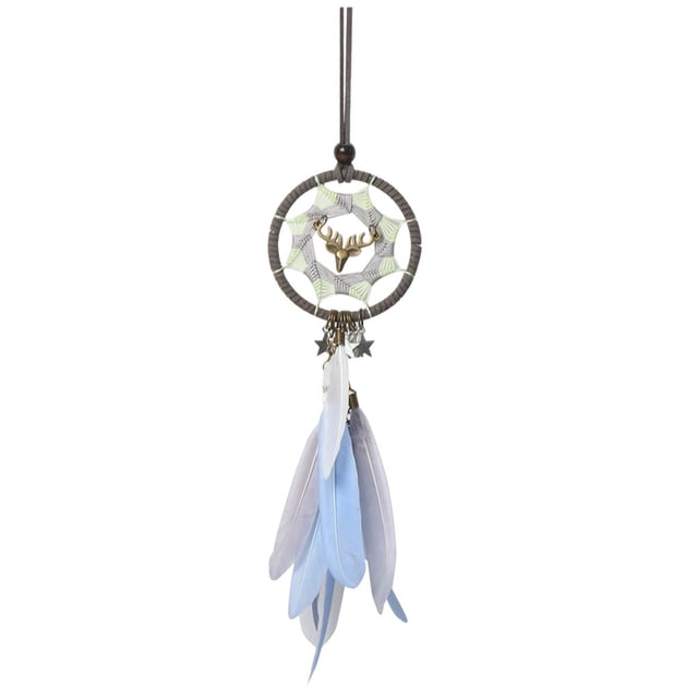 maskred Feather Pendants Wind Chimes For Positive Energy Lucky Meaning Durable And Practical Beautiful Blended Dream Catchers MS9191 1Set