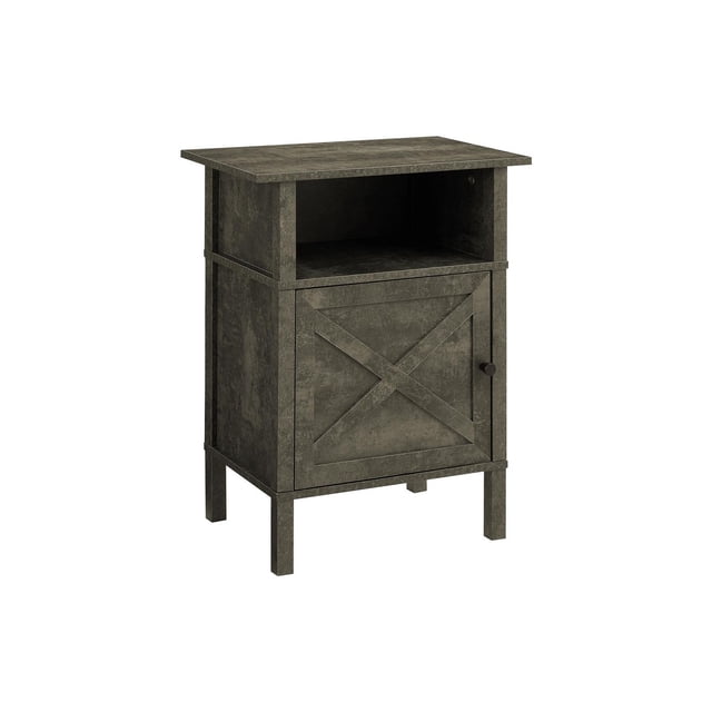 Monarch Specialties Table D'appoint, Table D'appoint, Bout, Salon, Petit, Rangement, Stratifié En Bronze Foncé, Transitionnel