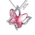 thumbnail image 2 of Jusqu'à 65 % de Rabais SMihono Colliers pour Femmes Dames Collier Papillon en Cristal Collier Pendentif Multicolore Mode, 2 of 2