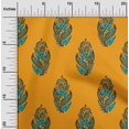 thumbnail image 1 of oneOone Georgette Viscose Fabric Leaves & Floral Block Print Fabric BTY 42 Inch Wide, 1 of 4