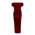 thumbnail image 5 of Ketyyh-chn99 Robe pour Femmes Robes de Soirée pour Mariage Robe à Col en V Élégante Formelle Robes Maxi Robes de Soirée pour Femmes Rouge,P, 5 of 5