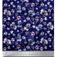 thumbnail image 1 of Soimoi Poly Georgette Fabric Artistic Floral Print Sewing Fabric Yard 52 Inch Wide, 1 of 5