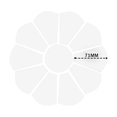 thumbnail image 2 of Oleegame 2PC Cookie Mold Grandmother's Flower Garden Template Piecing Template, 2 of 2