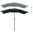 thumbnail image 2 of vidaXL Parasol de Jardin avec Mât 200x130 cm Vert, 2 of 4