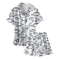 thumbnail image 4 of Hiiyo Pajamas for Girls Dinosaur Print Button-Down Sleepwear Set, 2-Piece, Sizes 2-13T, 4 of 4