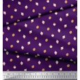 thumbnail image 2 of Soimoi Purple Modal Satin Fabric Oaknut Fruits Fabric Prints By Yard 42 Inch Wide, 2 of 3