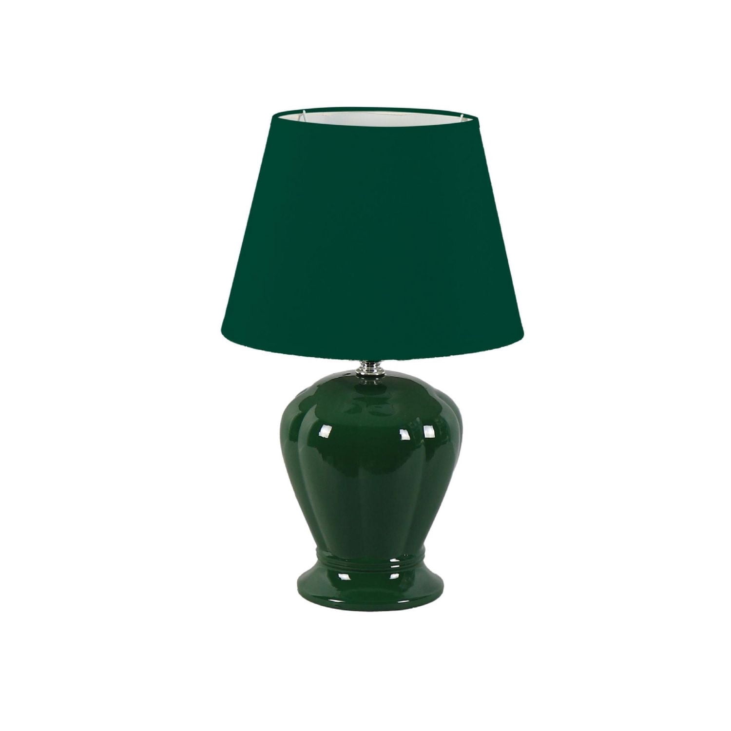 Lampe De Table En Céramique Avec Nuance 14,6 "(Émeraude)