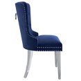 thumbnail image 2 of Ensemble de deux chaises d’appoint modernes, bleu marine, 2 of 7