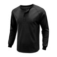 thumbnail image 3 of Innerwin Blouse Long Sleeve Mens Summer Tops Beach Solid Color Casual T Shirts Black S, 3 of 6