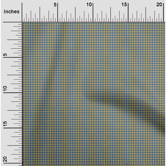 oneOone Silk Tabby Fabric Gingham Check Print Sewing Fabric BTY 42 Inch Wide