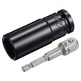 thumbnail image 1 of Unique Bargains Socket Accessory Set, 22mm Deep Socket 1/4' Hex Shank Impact Adapter with 1/2' Drive, 1 of 5