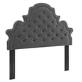 thumbnail image 1 of Diana Tufted Performance Velvet Full Queen Headboard Charcoal, 1 of 11