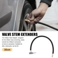 thumbnail image 2 of Unique Bargains 40cm 16' Tire Valve Stem Extension Inflator Extender Hose Universal Fit for Car Motorcycle Bicycle, 2 of 7