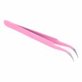 thumbnail image 4 of Extension Eyelashes Tweezers Lash Tweezers Stainless Steel False Eyelashes  For Eyelashes Extension PinkLE-15 Curved, 4 of 8