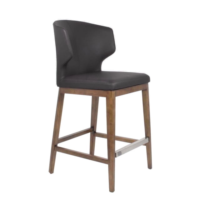 Tabouret de Bar à Dossier Ailé Rembourré de Qualité Contractuelle Cabo (26 Po/29 Po)